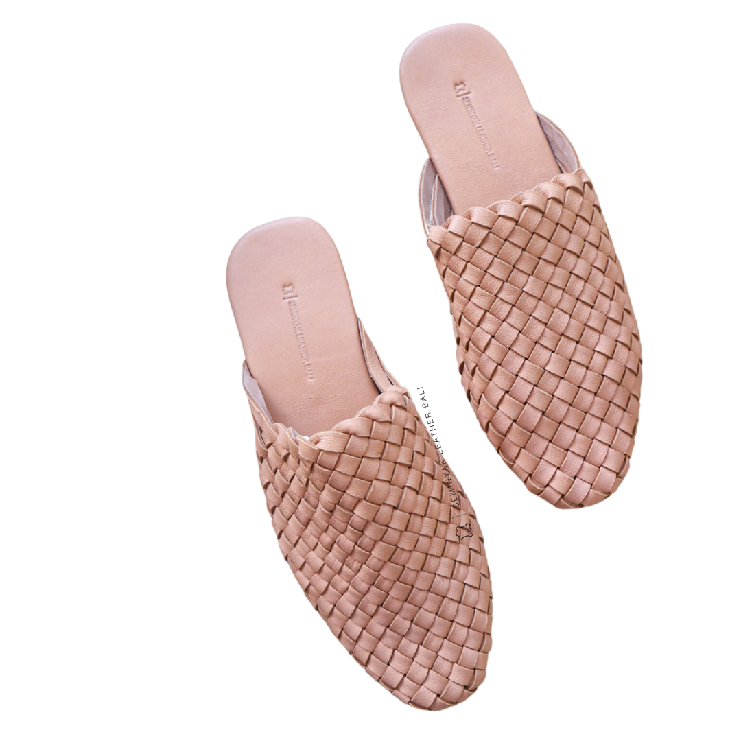 SURI Woven Leather Mules