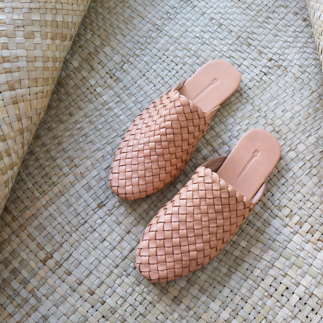 SURI Woven Leather Mules