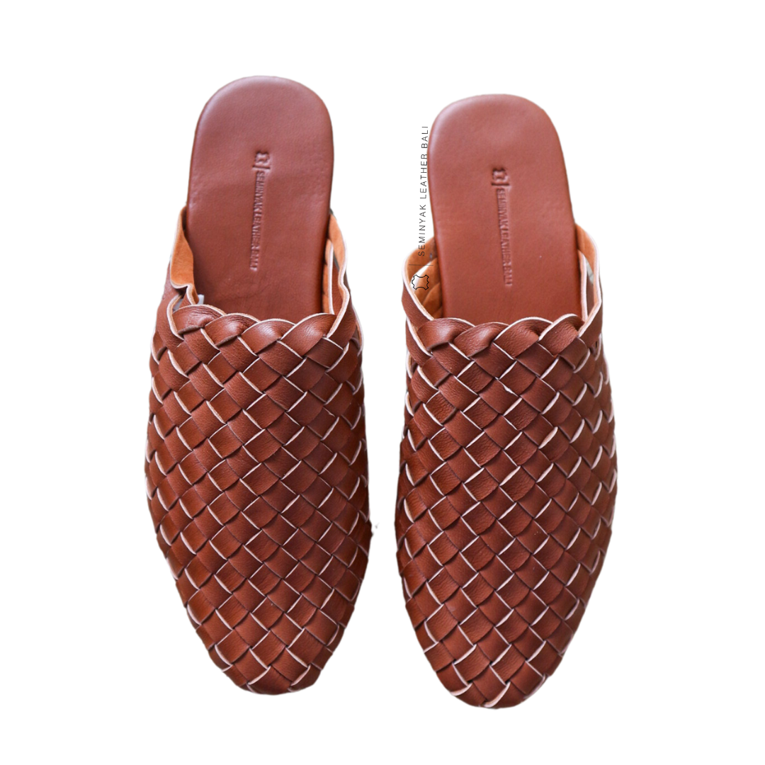 SURI Woven Leather Mules